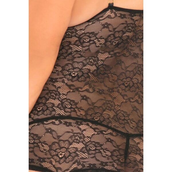Zestaw bielizny René Rofé Czarny (XL/XXL) - obrazek 7