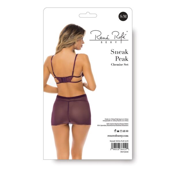 Szlafrok René Rofé Fioletowy M/L - obrazek 2