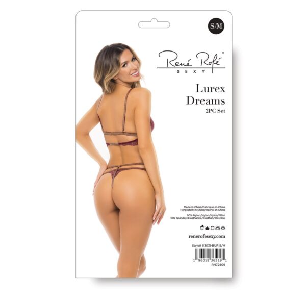 Zestaw bielizny René Rofé Czerwony (M/L) - obrazek 3
