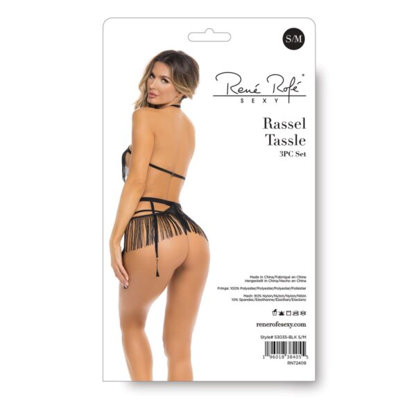 Zestaw bielizny René Rofé Czarny (M/L) - obrazek 2