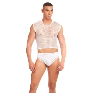 Zestaw bielizny Rainbow Party Biały L/XL
