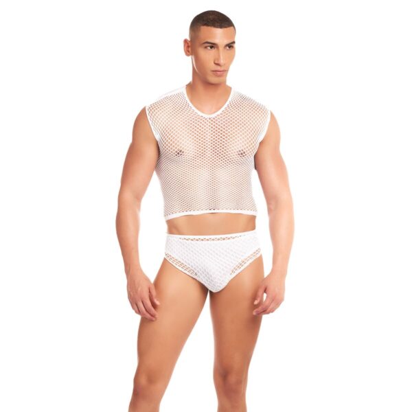 Zestaw bielizny Rainbow Party Biały L/XL