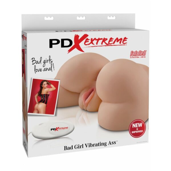 Endurance masturbator w kształcie tyłka Pipedream Bad Girl Vibrating Ass Mięso