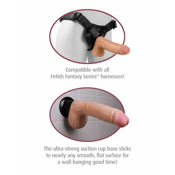 Realistyczne dildo Pipedream Real Feel Deluxe PVC ABS TPR - obrazek 5