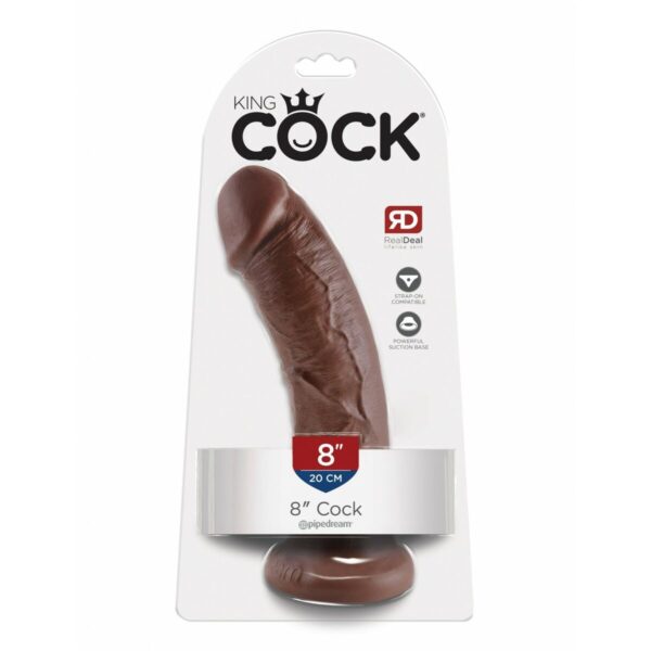 Dildo Pipedream King Cock Brązowy - obrazek 2