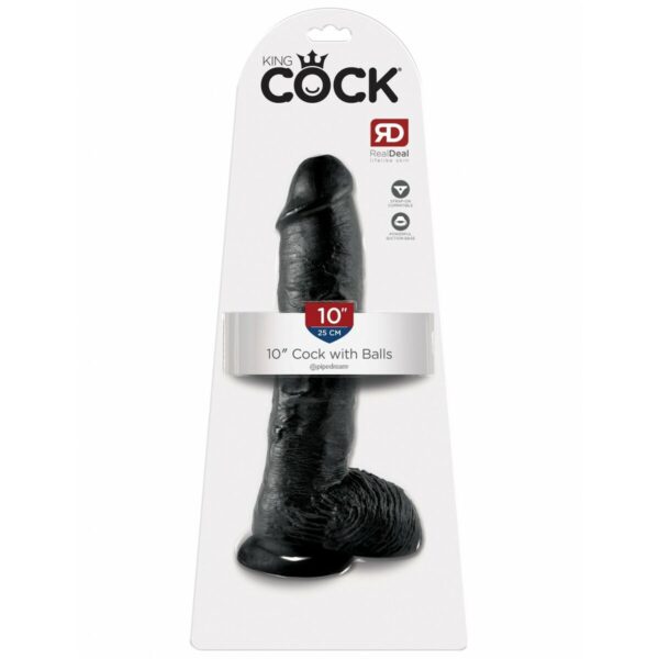 Dildo Pipedream King Cock Czarny - obrazek 2