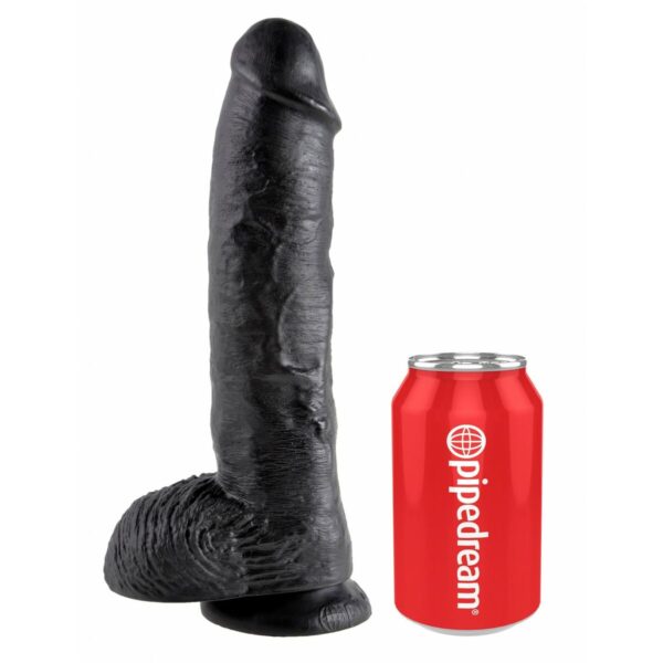 Dildo Pipedream King Cock Czarny - obrazek 4