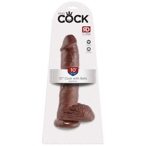 Realistyczne dildo Pipedream King Cock PVC Ø 5,1 cm - obrazek 2