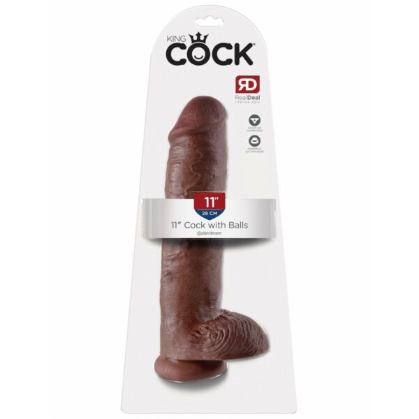 Realistyczne dildo Pipedream King Cock PVC - obrazek 2