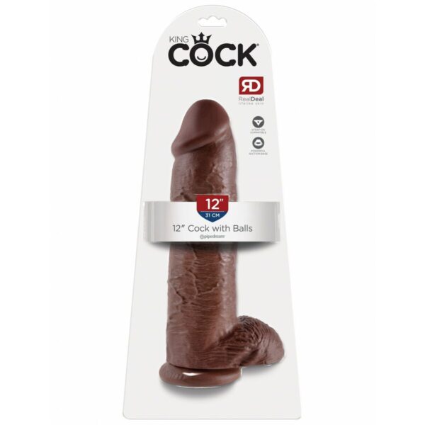 Realistyczne dildo Pipedream King Cock PVC - obrazek 2