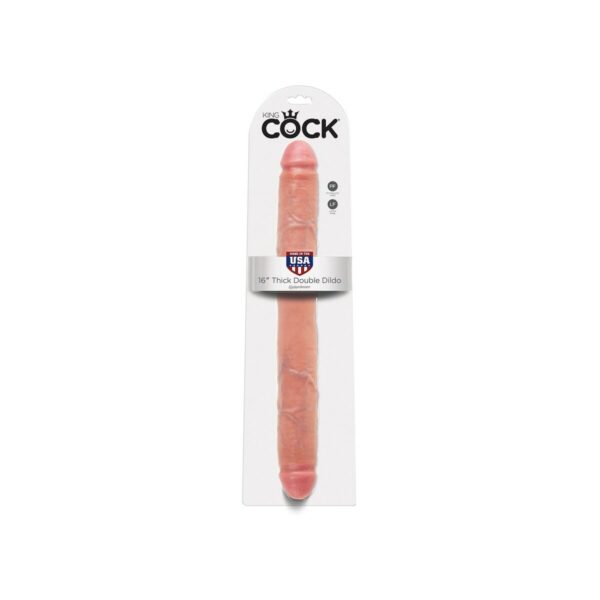 Masturbator do podwójnej penetracji Pipedream King Cock Naturalny