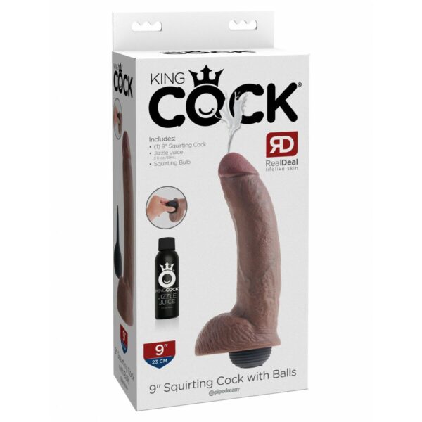 Realistyczne dildo Pipedream King Cock PVC - obrazek 2