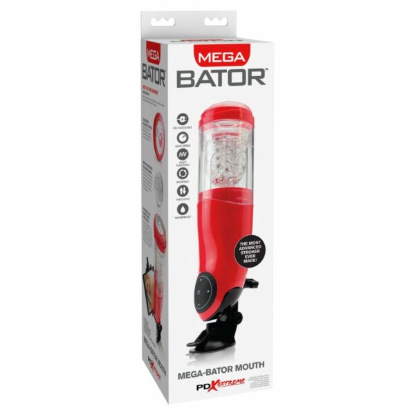 Endurance masturbator w kształcie tyłka Pipedream EXTREME MEGA-BATOR MOUTH RED - obrazek 2