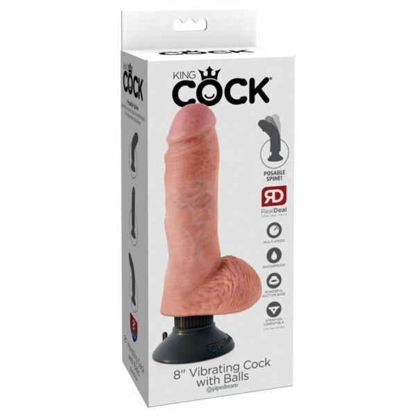 Realistyczne dildo Pipedream King Cock ABS - obrazek 2
