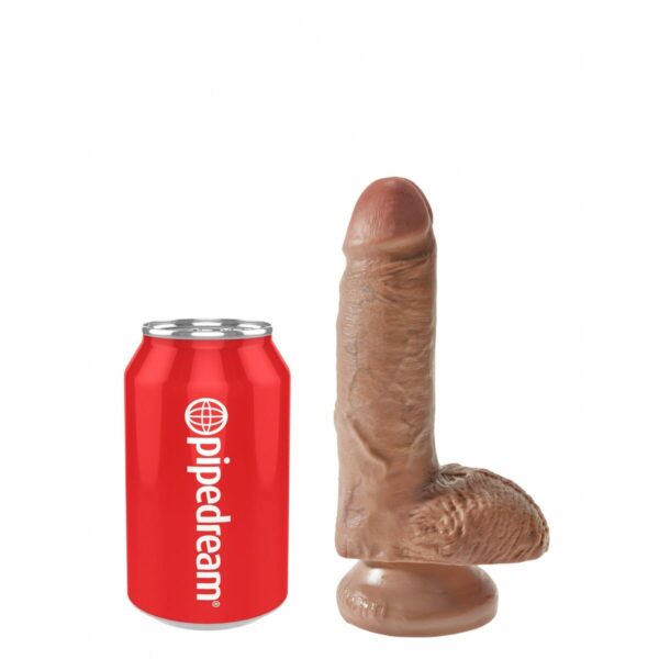 Realistyczne dildo Pipedream King Cock PVC Ø 4,6 cm - obrazek 4
