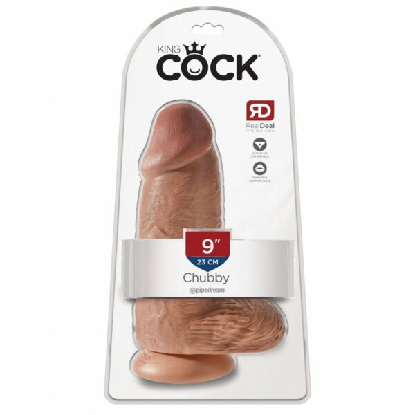 Realistyczne dildo Pipedream King Cock PVC Ø 7,6 cm - obrazek 2