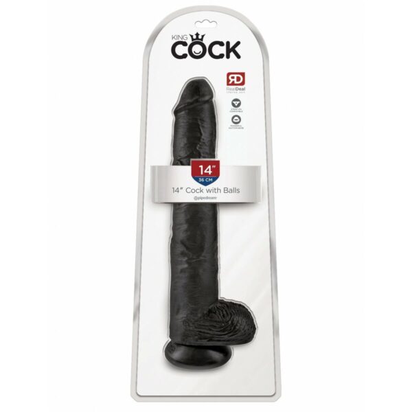 Realistyczne dildo Pipedream King Cock PVC - obrazek 2