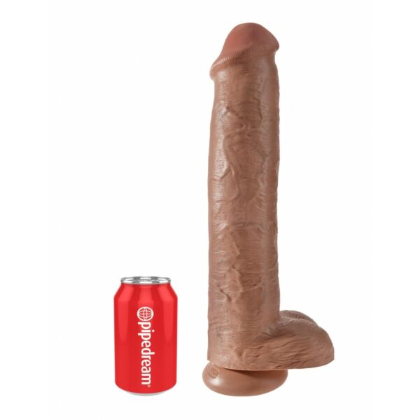 Realistyczne dildo Pipedream King Cock PVC - obrazek 3