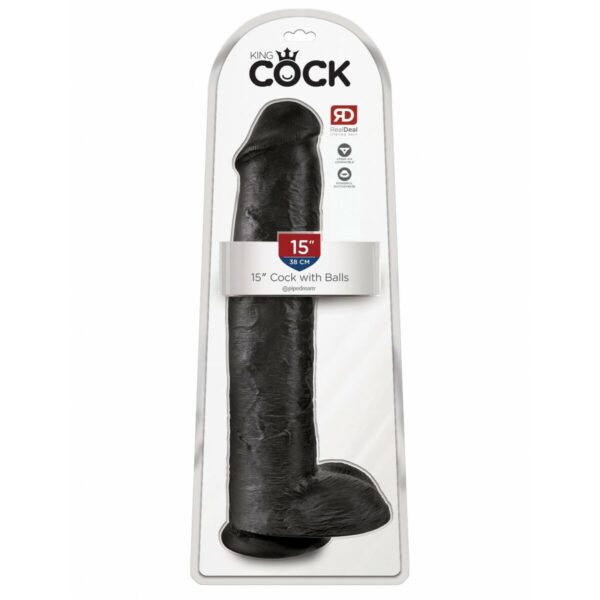 Realistyczne dildo Pipedream King Cock PVC - obrazek 2