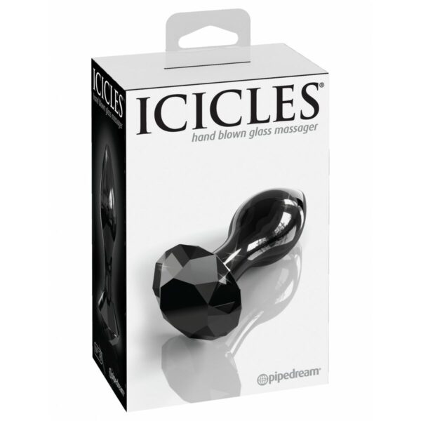 Zatyczka Analna Pipedream Icicles Czarny - obrazek 2