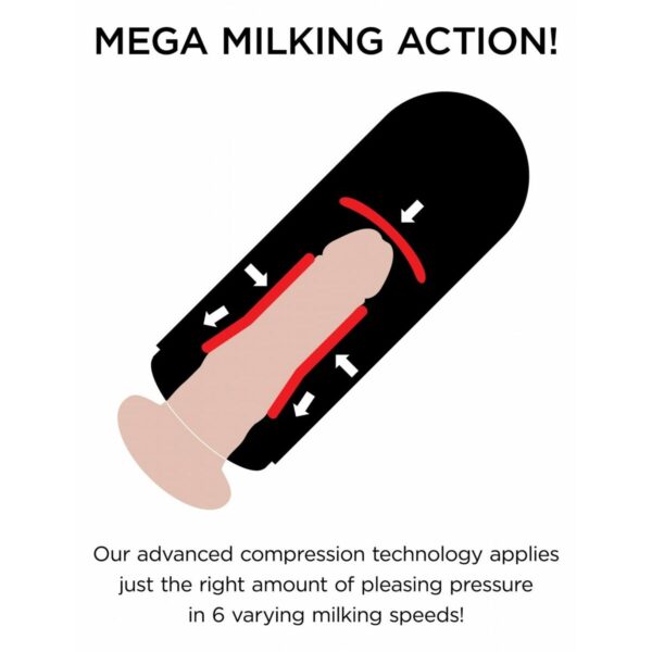 Realistyczny wibrator Pipedream Mega Milker Light - obrazek 5