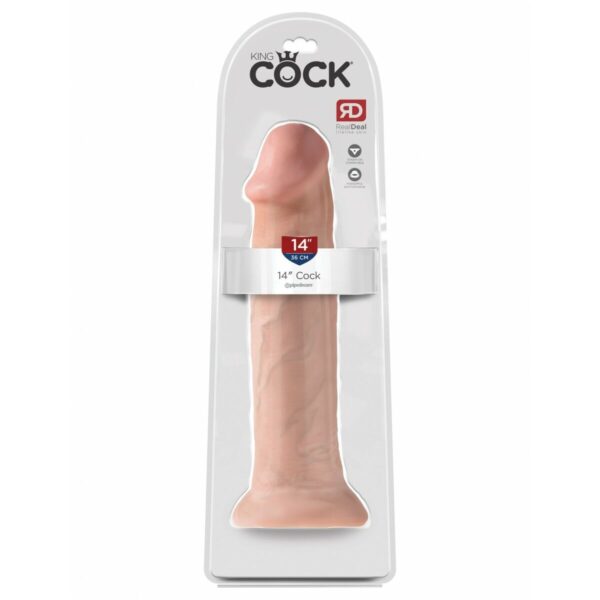 Realistyczne dildo Pipedream King Cock PVC - obrazek 2