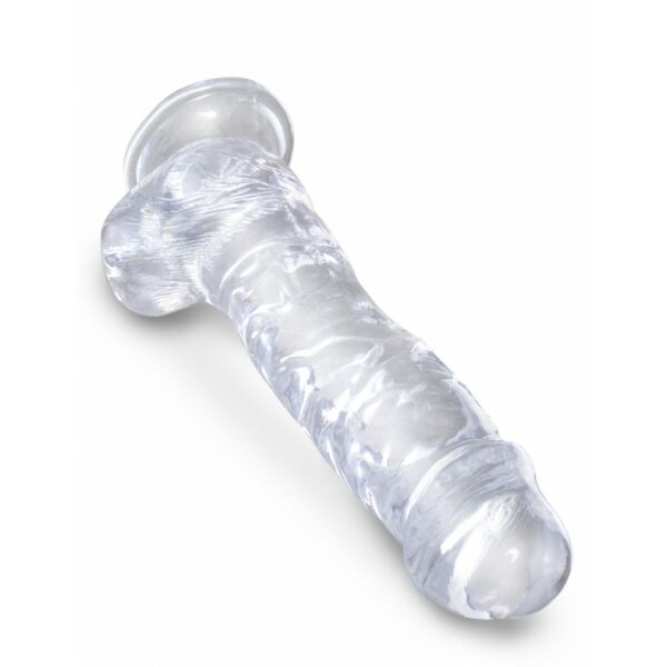Realistyczne dildo Pipedream King Cock Clear - obrazek 4