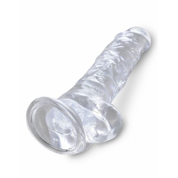 Realistyczne dildo Pipedream King Cock Clear - obrazek 5
