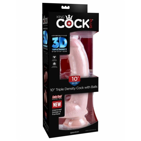 Dildo Pipedream King Cock Plus Naturalny - obrazek 2