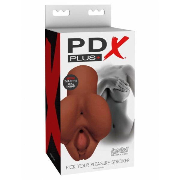 Endurance masturbator w kształcie tyłka Pipedream Pick Your Pleasure Stroker Brązowy - obrazek 2