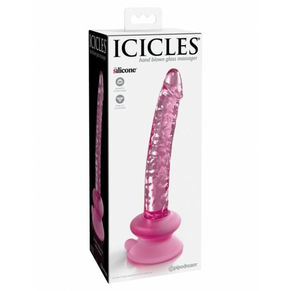 Dildo Pipedream Icicles Różowy - obrazek 2