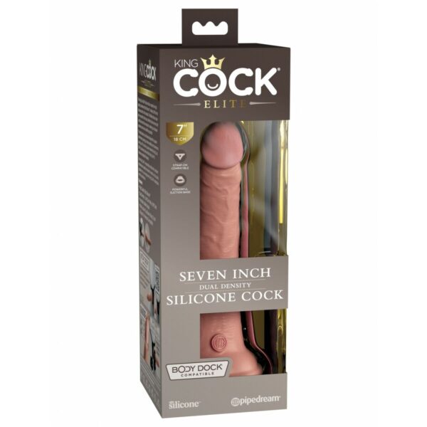 Dildo Pipedream King Cock Elite Naturalny - obrazek 2