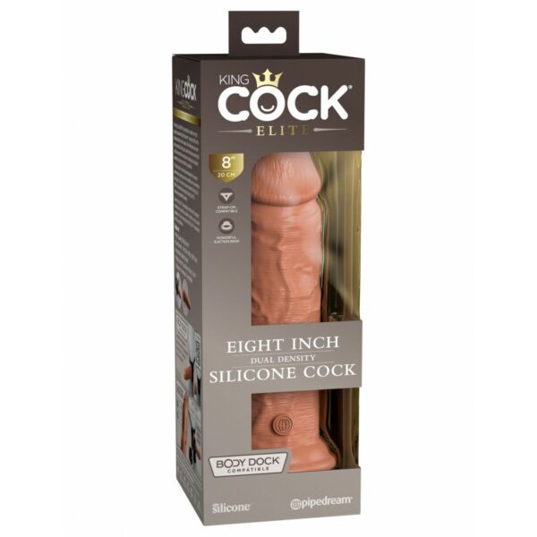 Dildo Pipedream King Cock Elite Brązowy - obrazek 2