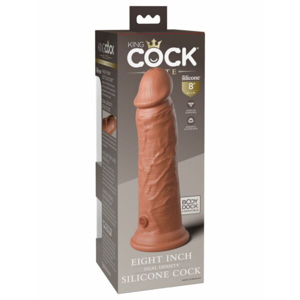 Dildo Pipedream King Cock Elite Brązowy - obrazek 3