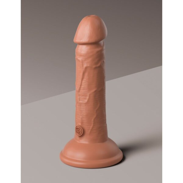 Dildo Pipedream King Cock Elite Brązowy - obrazek 5