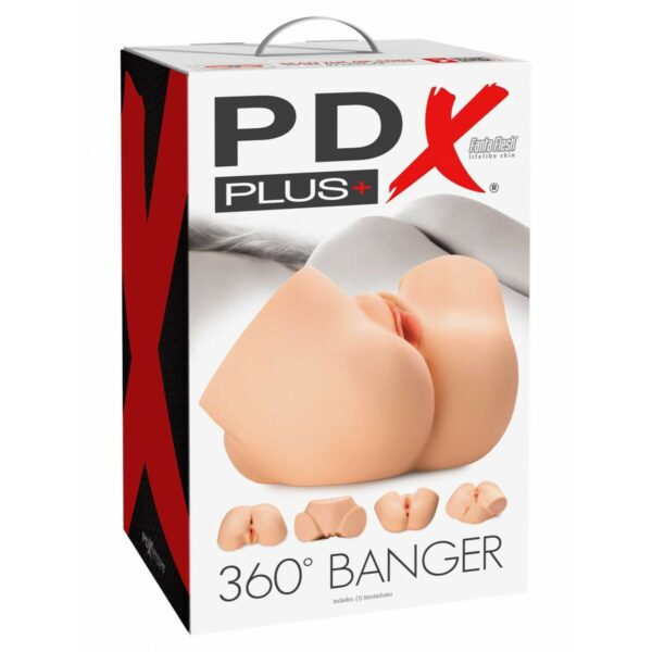 Masturbator Pipedream PDX PLUS 360° BANGER LIGHT Mięso - obrazek 2