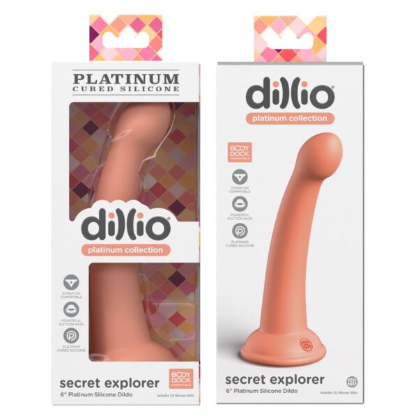 Dildo Pipedream Dillio Platinum Pomarańczowy - obrazek 4