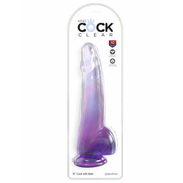 Dildo Pipedream King Cock Clear TPE - obrazek 2