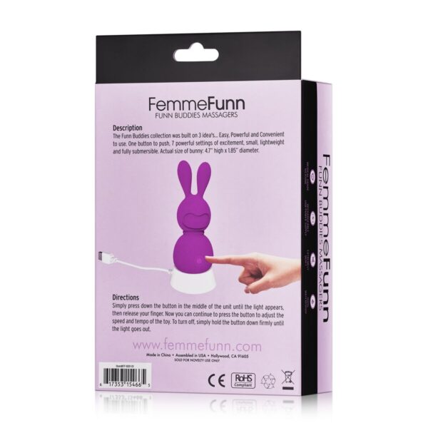 Mini Wibrator FemmeFunn Bunny Fioletowy - obrazek 4
