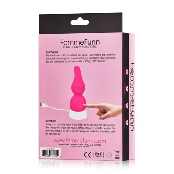 Mini Wibrator FemmeFunn Stubby Różowy - obrazek 4