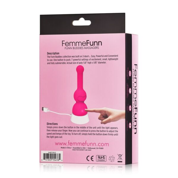 Mini Wibrator FemmeFunn Poly Różowy - obrazek 3