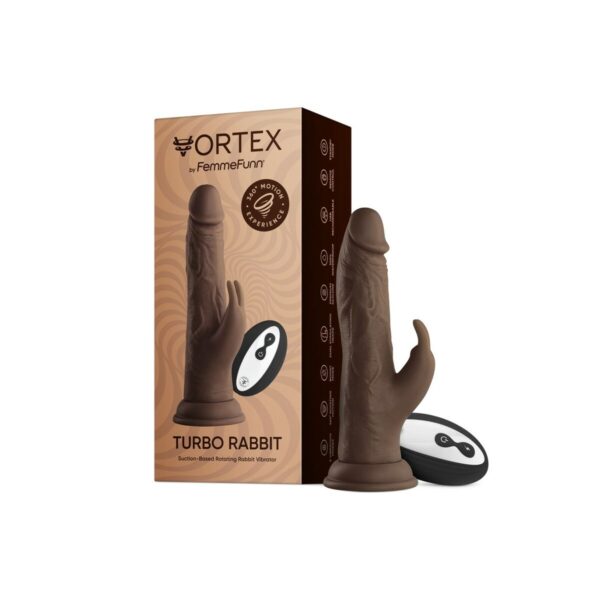 Realistyczne dildo FemmeFunn Brązowy - obrazek 3