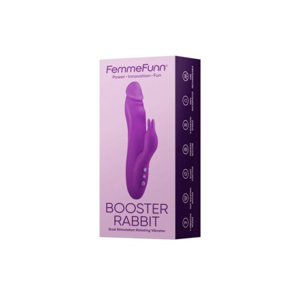 Wibrator Podwójnej Stymulacji FemmeFunn Booster Rabbit Fioletowy - obrazek 5