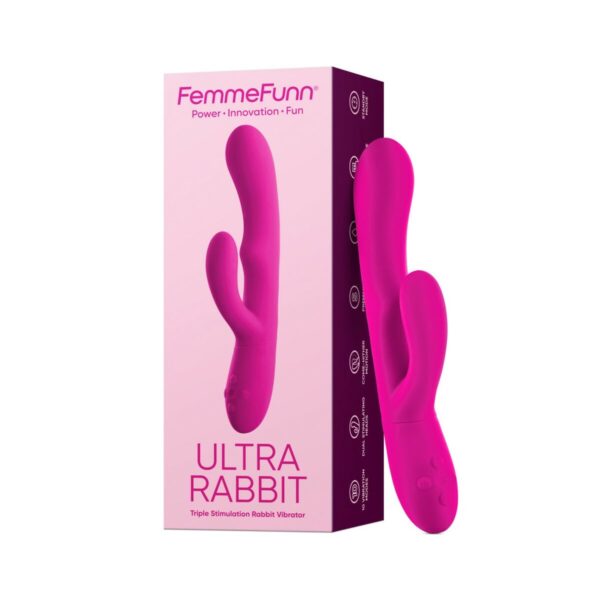Wibrator Podwójnej Stymulacji FemmeFunn Ultra Rabbit Różowy - obrazek 2