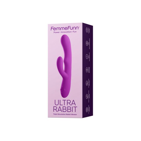 Wibrator Podwójnej Stymulacji FemmeFunn Ultra Rabbit Fioletowy - obrazek 7