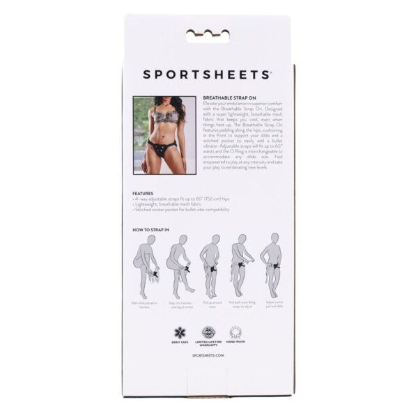 penis z uprzążą Sportsheets Czarny - obrazek 8