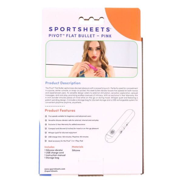 Wibrujący pocisk Sportsheets Pivot Różowy - obrazek 5