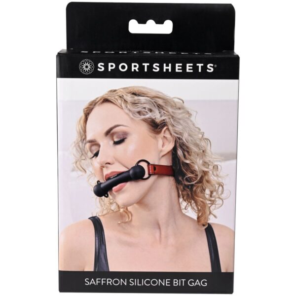 Knebel Sportsheets Bit Czarny/Czerwony - obrazek 4