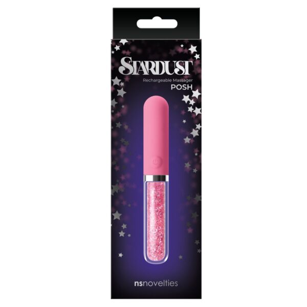 Wibrujący pocisk NS Novelties Stardust Różowy - obrazek 4