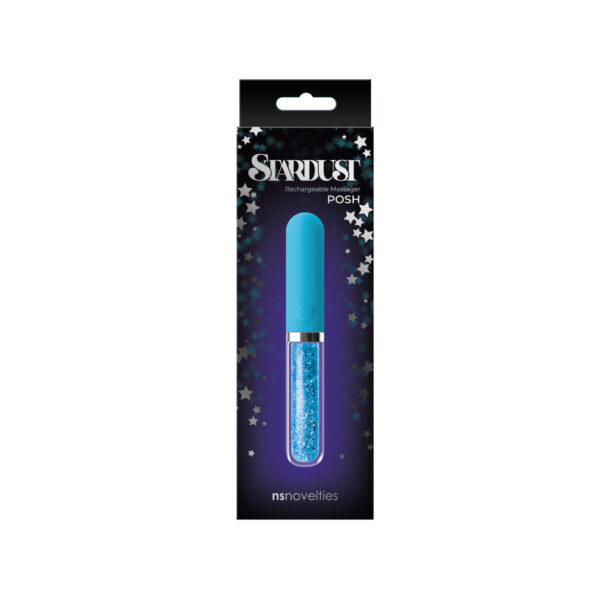 Wibrujący pocisk NS Novelties Stardust Niebieski - obrazek 2